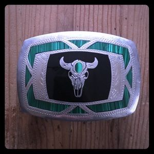 Southwestern hand crafted belt buckle.